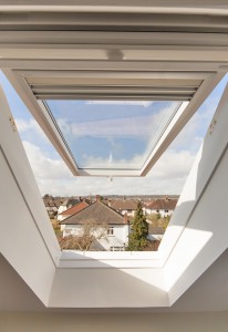 Loft conversion in Bristol with Velux window view