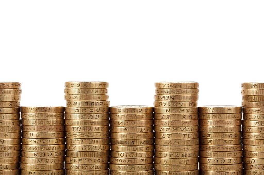 stack of coins