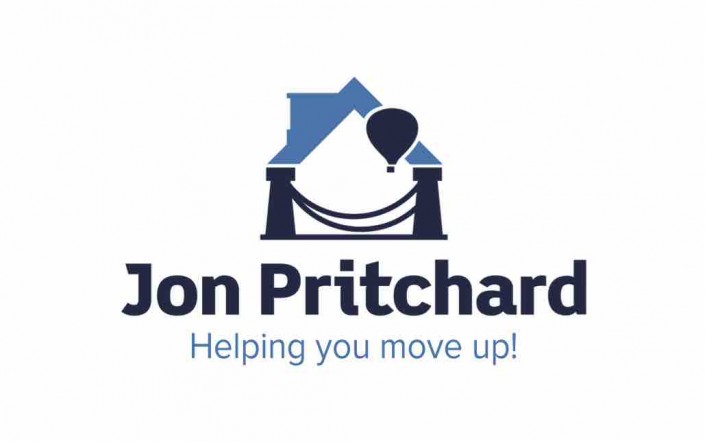Logo for Bristol loft conversion specialists Jon Pritchard, with the tag line 'Helping you move up!'